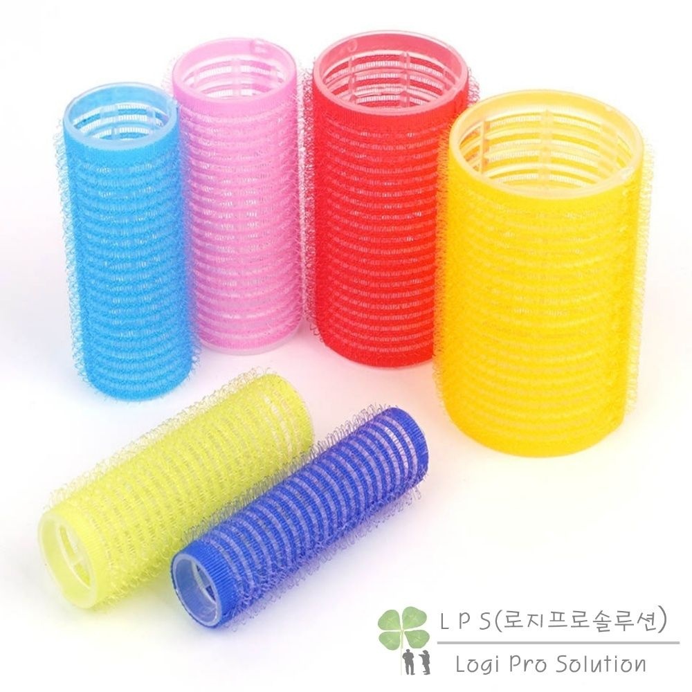 LOGIPRO 비제이마켓 찍찍이 구르프 6종 선택 1개입 파마롤 가르마롤 구르프소형