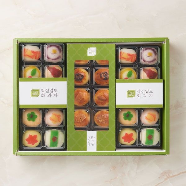 작심밀도 [작심밀도]다과한상 화과자.만쥬 혼합세트 2호 / 화과자20입.만쥬10입