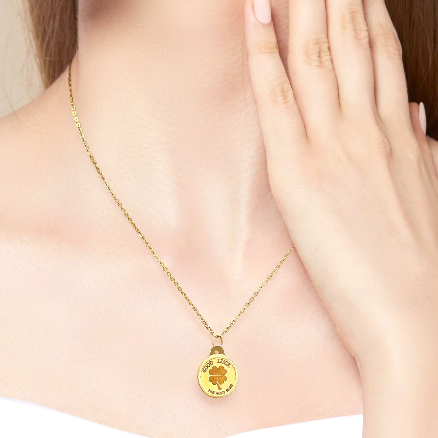 골드퀸즈] 24K 순금 데일리 코인 목걸이