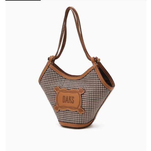 닥스 여성 핸드백 브라운 체크 면혼방 미니토트백 DCBA5E665W2_s 가방 선물포장