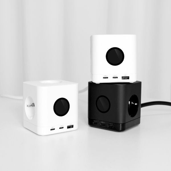 에코너 MT16 멀티탭 큐브 USB 타워형 고용량 멀티콘센트 릴선형 1.8M