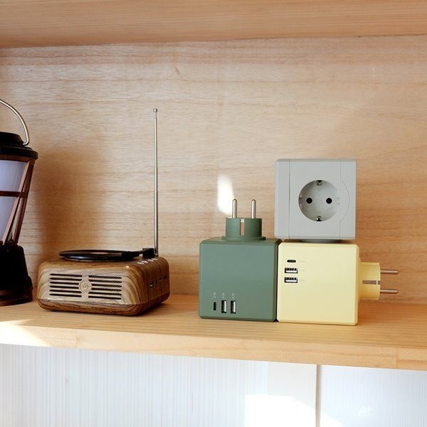 에코너 MT01 멀티탭 큐브 USB 타워형 고용량 멀티콘센트 고전압 플러그형