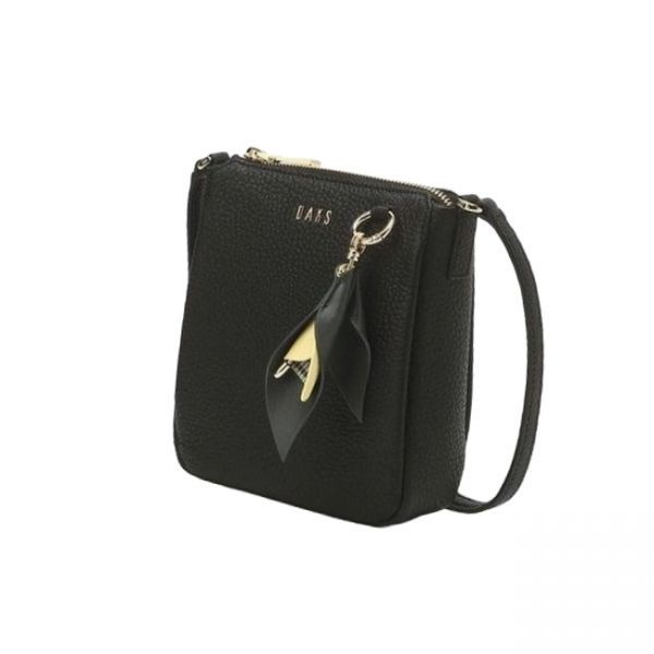 &lt;매장정품&gt; DAKS 닥스 DCBA2F541BK [MISTY FLOWER] 블랙 참장식 가죽 미니크로스백 551712