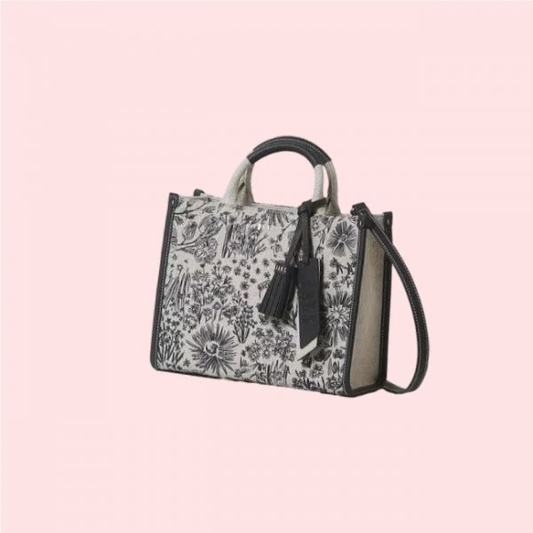 닥스 DCBA2E654N2 MISTY 플라워 꽃무늬 JQD 네이비 꽃무늬자수 자카드 스몰 토트백 핸드백 가방 4017373