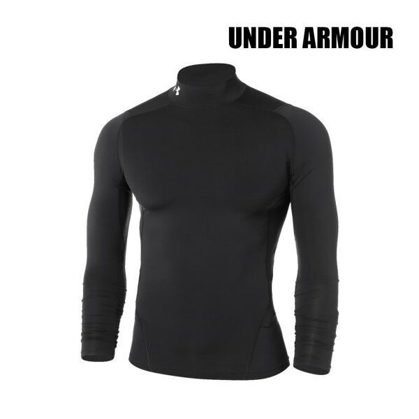 언더아머 남성 긴팔티 UA 히트기어 아머 컴프레션 모크 블랙 1369606-001 748123