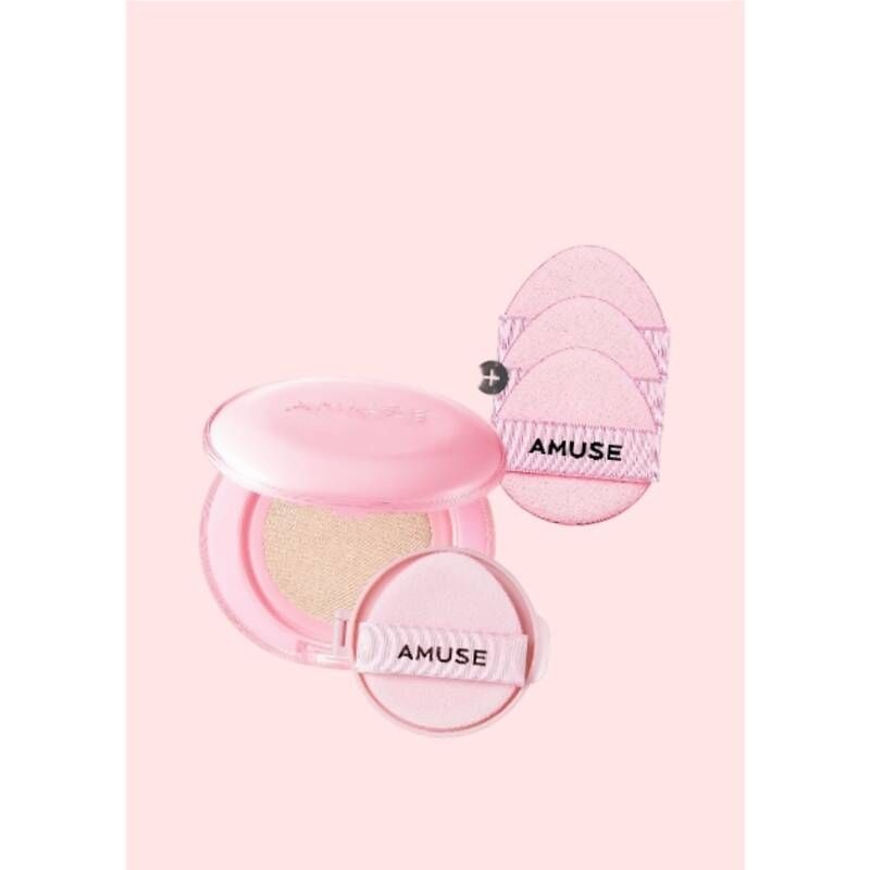 AMUSE 쓱데이 어뮤즈 듀 파워 비건 쿠션 본품+리필 SPF 50+ PA++++ 세트 4종 투명 4200227