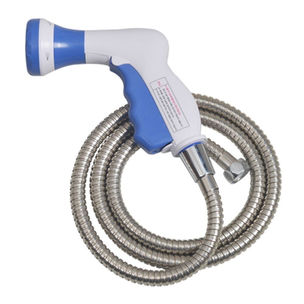 메탈호스1.5M세트 원터치스프레이건 욕실 베란다 세차건 스프레이건 청소건 욕실 베란다 물호스 분사기
