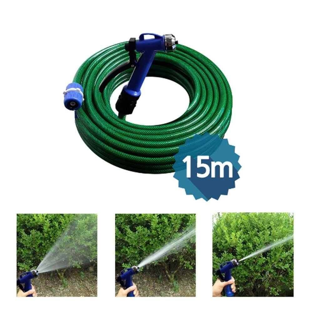 원예 3단분무기 베란다 15M 세차 다용도 호스 정원호스 베란다호스 원예호스 분무기호스 세차용품
