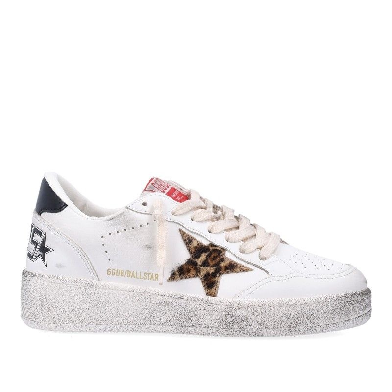 GOLDEN GOOSE 골든구스 레오파드 포니 스타 스니커즈 GWF00804F007323 10889