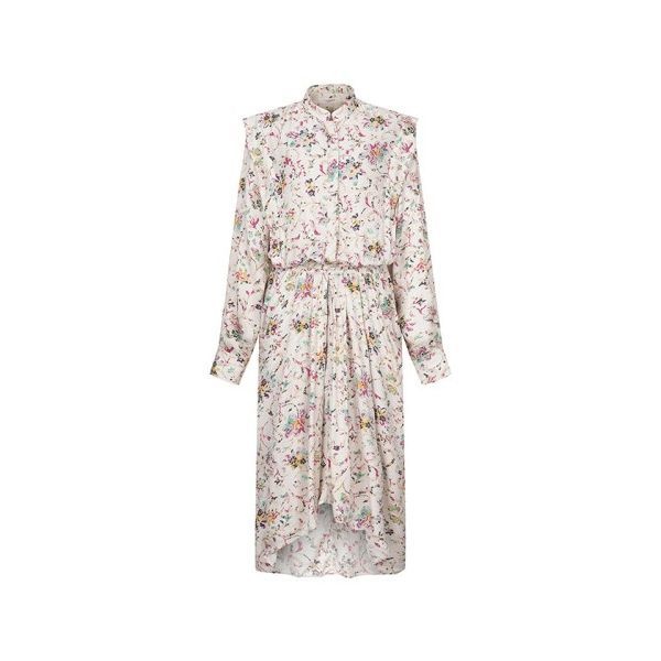 이자벨마랑 판매중단_459 플로럴 미디 원피스 에크루 RO2025 22A037E 967757