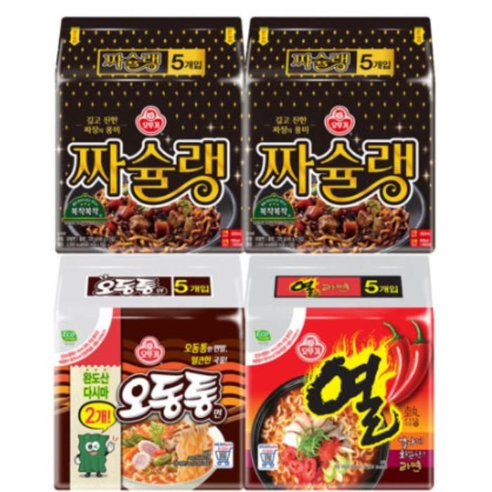 오뚜기 짜슐랭 10개 + 오동통면 5개 + 열라면 5개 SET