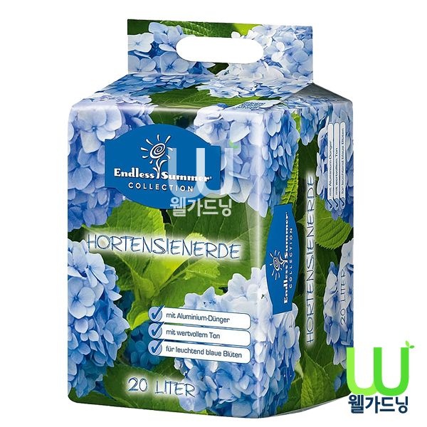 웰가드닝 독일산 Floragard 플로라가드 수국 전용상토 (파랑색) - 25리터(수국흙 수국분갈이 수국상토 수국분갈이)