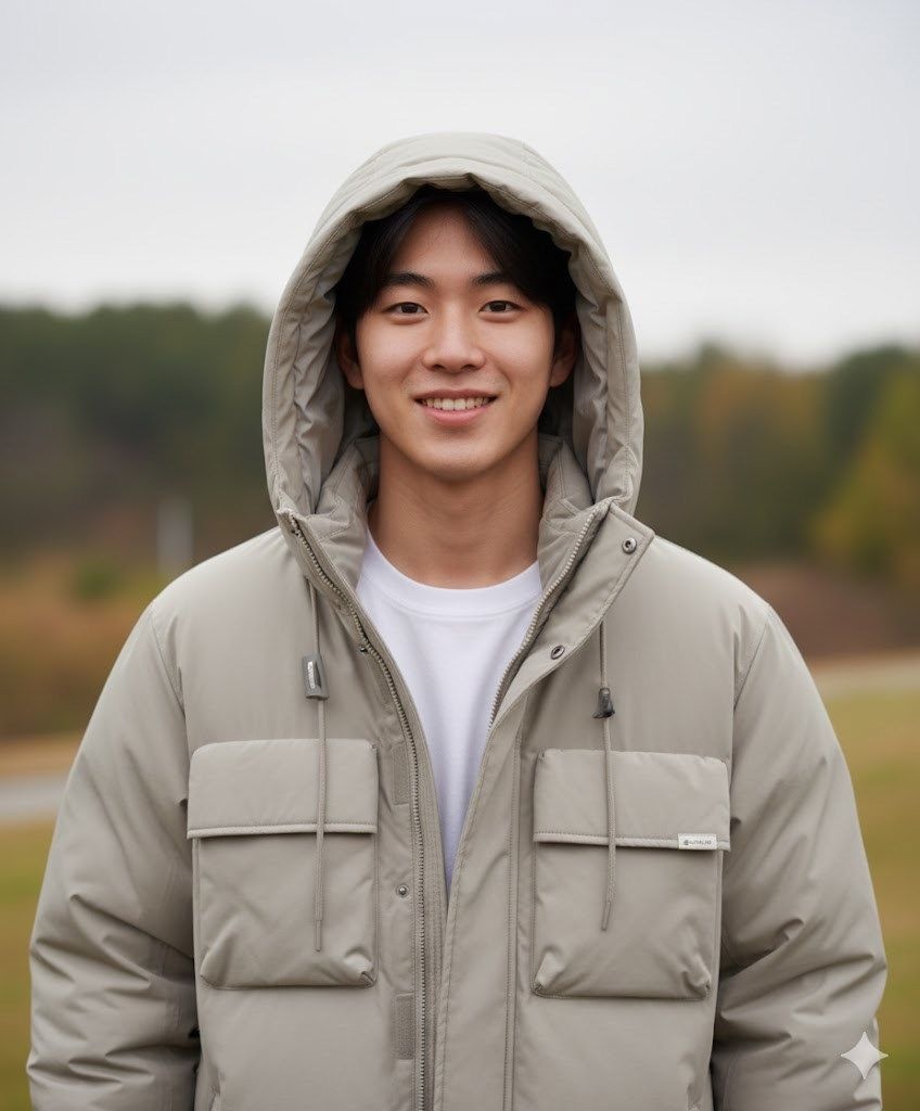 스노우피크 snowpeakapparel 랜드 후드 헤비 다운 자켓 (S24WMTDJ30) Beige Gray