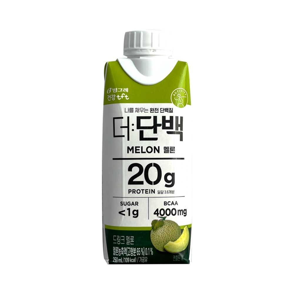 빙그레 더단백 드링크 프로틴 음료 멜론맛 250ml x 18팩