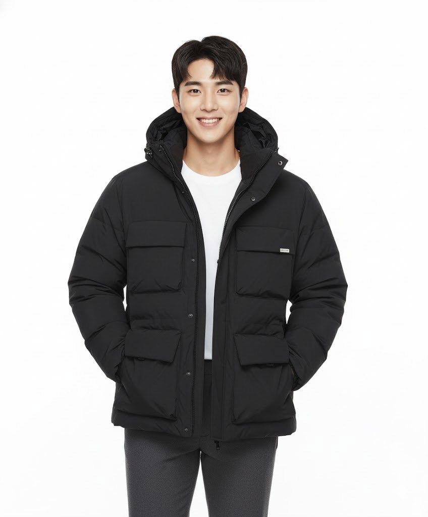 스노우피크 snowpeakapparel 랜드 중기장 헤비 다운 자켓 (S25WMGDJ64) Dark Charcoal