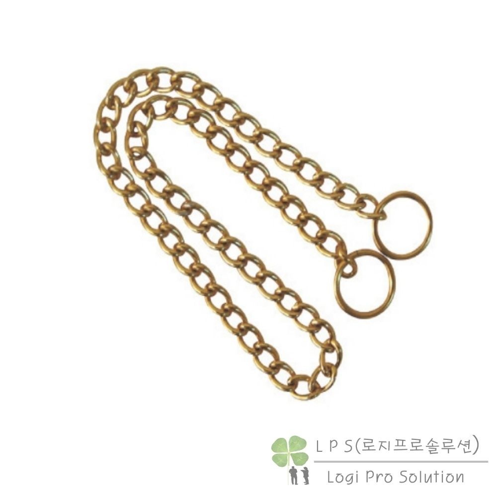 LOGIPRO 비제이마켓 고리형 금색줄 30CM 가방체인 체인고리 롤체인줄