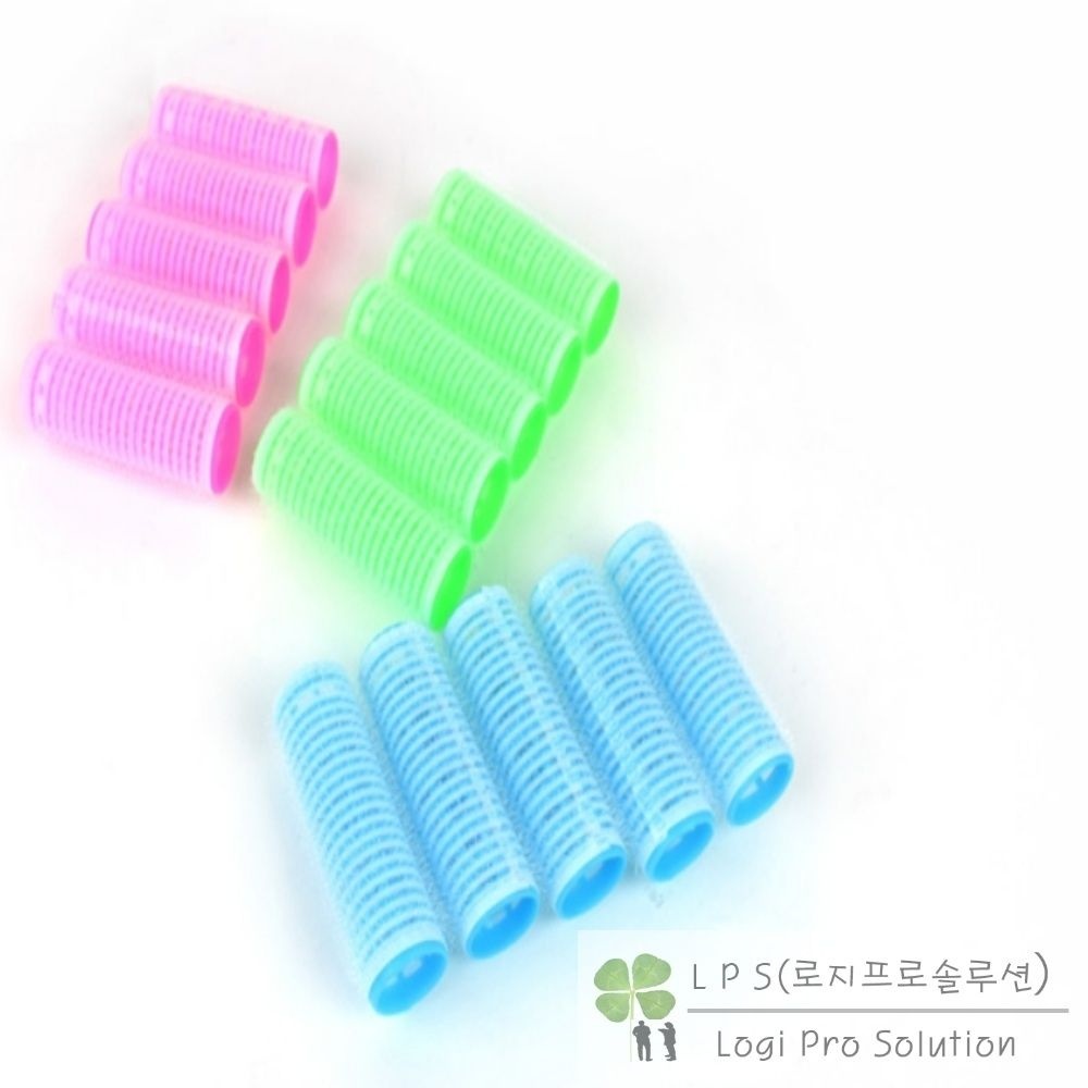 LOGIPRO 비제이마켓 칼라 구르프 5개입 헤어롤 컬러헤어롤 헤어그루프