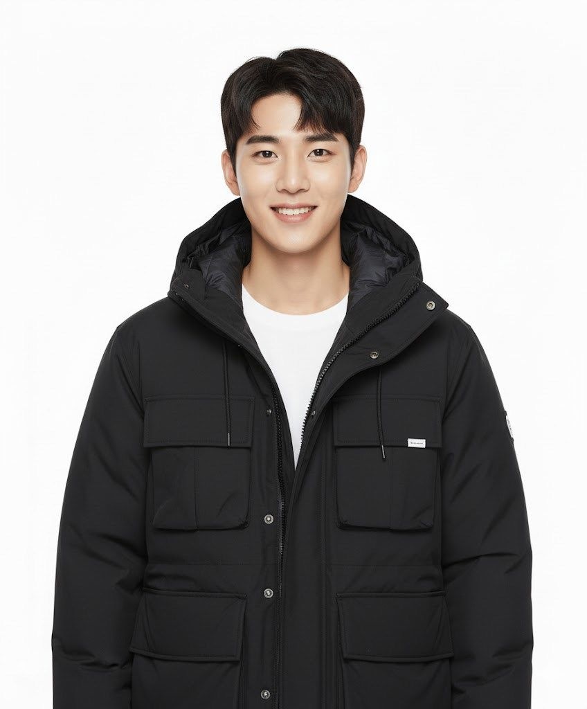 스노우피크 snowpeakapparel 랜드 후드 헤비 다운 자켓 (S24WMTDJ30) Black