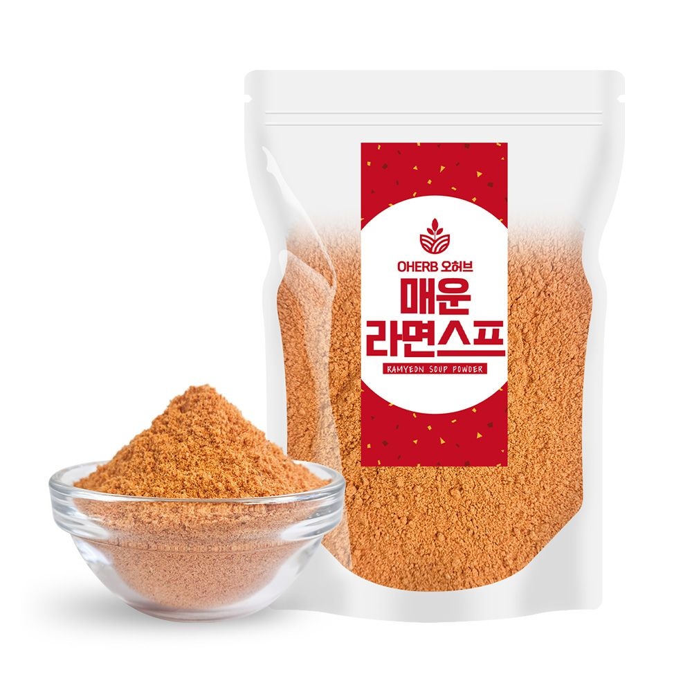 오허브 매운 라면스프 대용량 분말 가루 500g