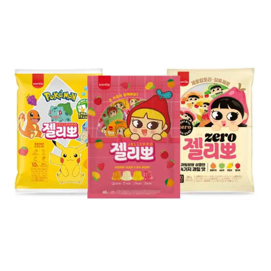 [APP전용] 삼립 4가지맛 젤리뽀 30입 외 (포켓몬/제로)