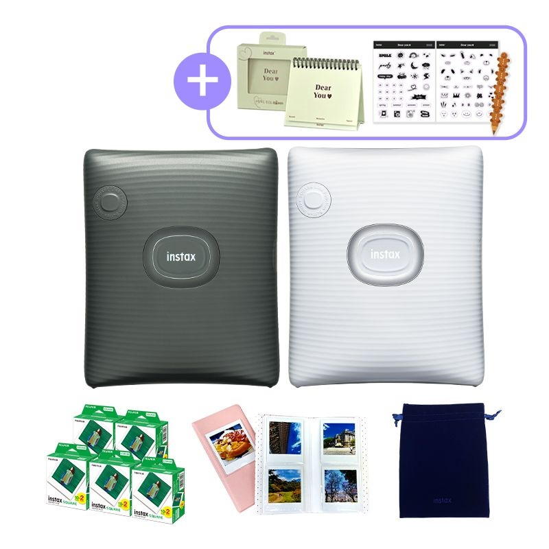 후지인스탁스 [한국후지필름] 인스탁스 스퀘어링크 포토프린터 + 필름 100장 선물세트