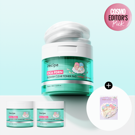 [콜라보] 시카 PDRN 흔적 클리어 토너 패드 70매 X 2개