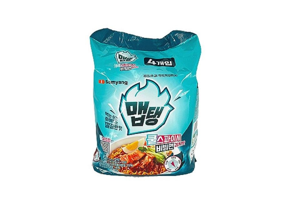 삼양 맵탱 쿨스파이시 비빔면 김치맛 16개 (1세트 134g x 4개)
