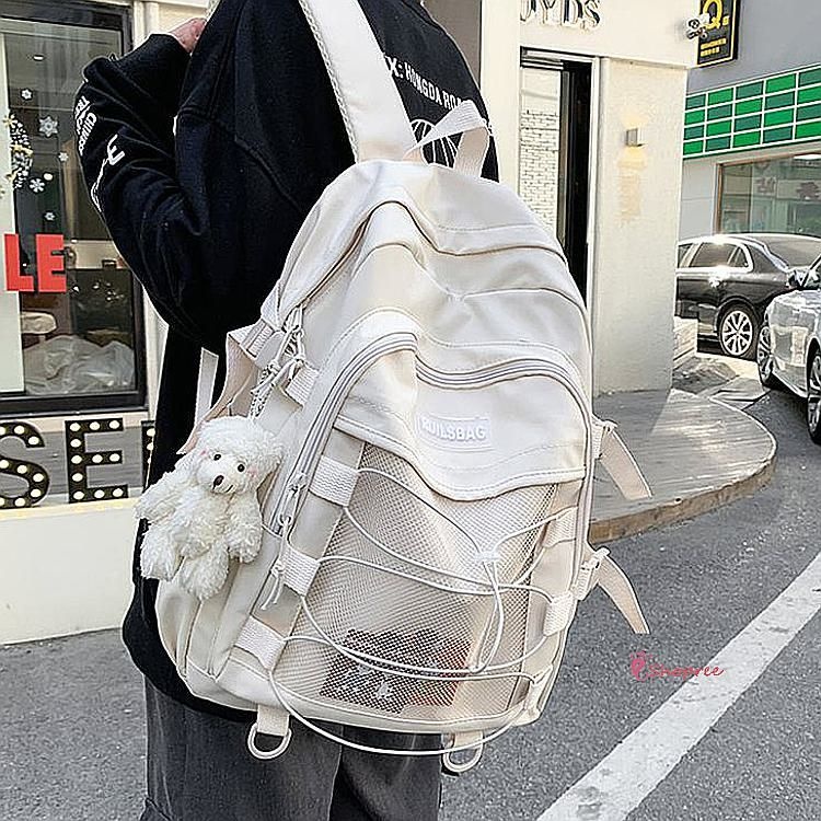 백팩 중학생 여성 대학생 무지 가방 30대 여자 스트링 여학생 노트북 직장인 여대생 20대xyz248