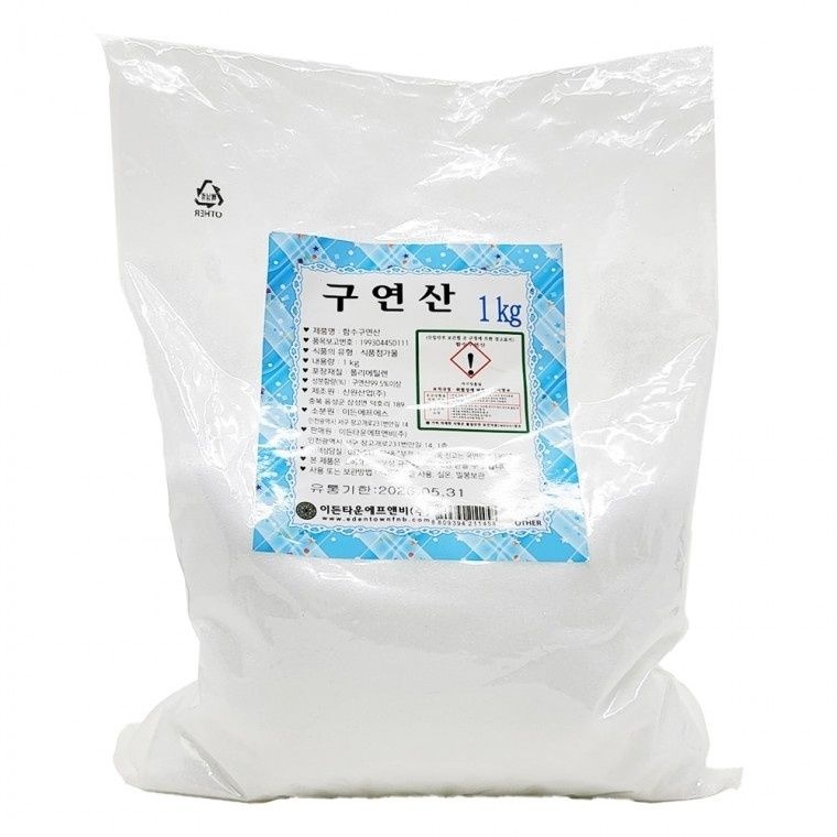 이든타운에프앤비 챈스몰  함수 구연산 1kg 분말형