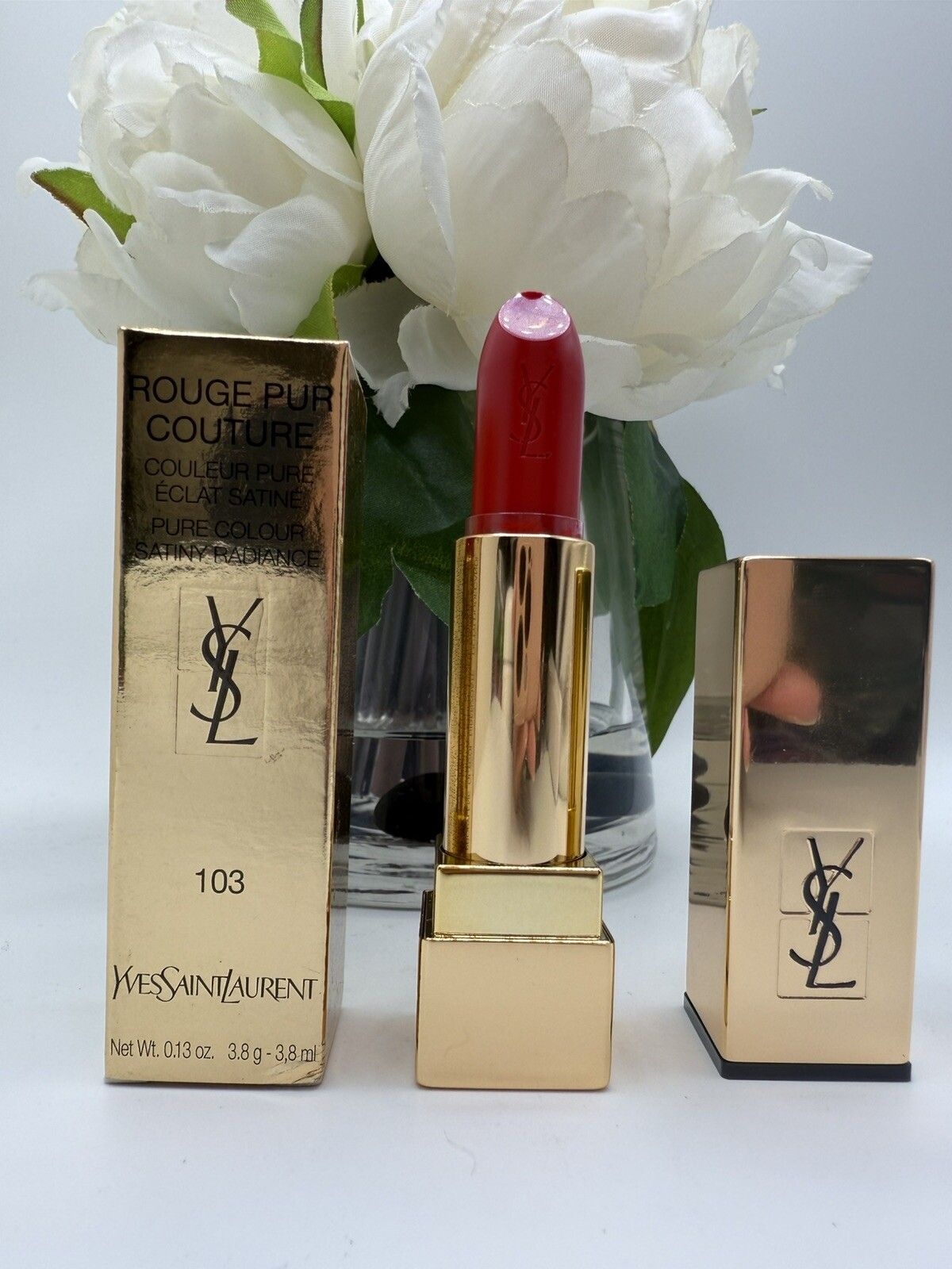 입생로랑 YSL 루즈 푸르 꾸뛰르 새틴 립스틱 103 프레떼 아 뚜뜨 손상됨