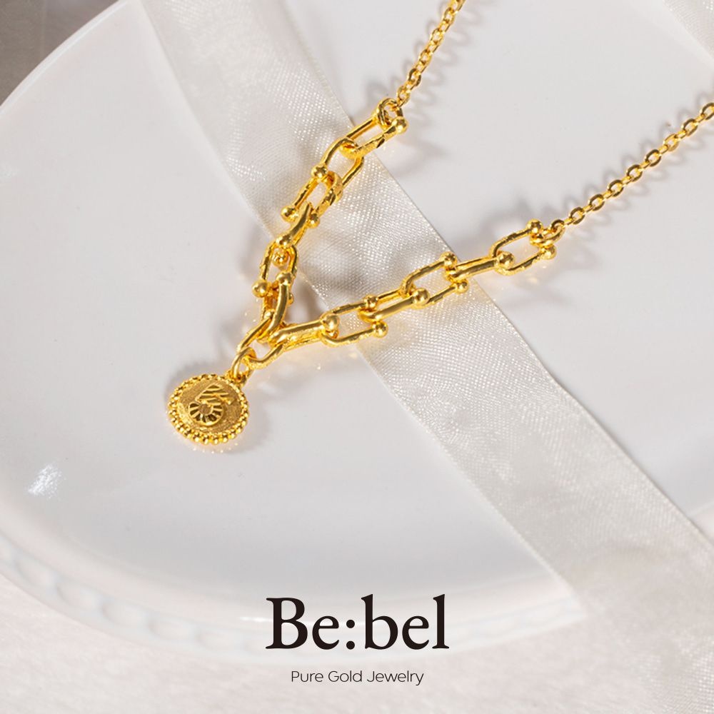 순금 목걸이 11.25g(3돈) 24k 여자 코인 넘버 5 비벨