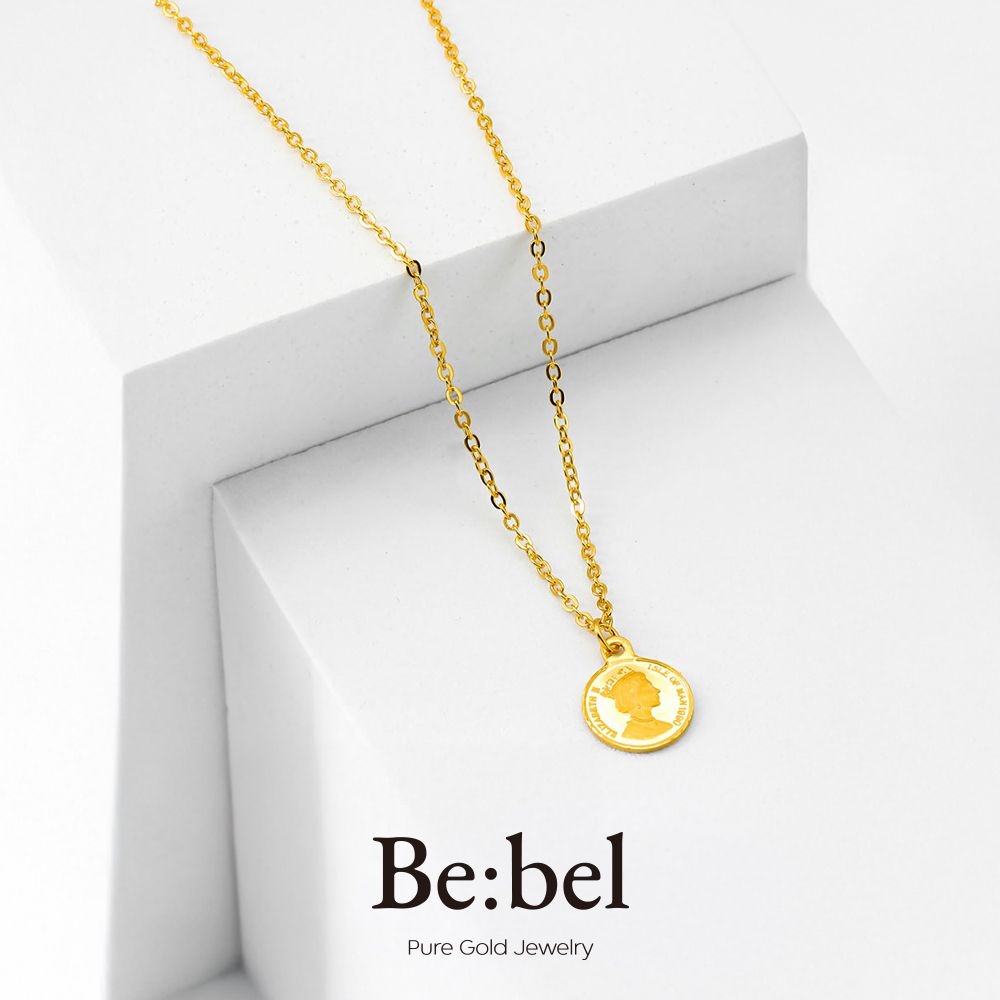 순금목걸이 3.75g(1돈 한돈) 24k 여자 코인 비벨 잠금중량별도