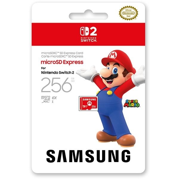 SAMSUNG [해외] 삼성 마이크로SD 익스프레스 카드 256GB 닌텐도 스위치 2용 [닌텐도 2용] [Nintendo Switch 2 ] 167713