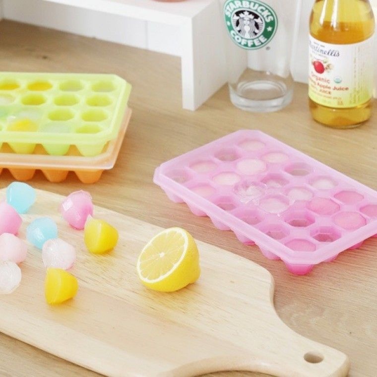 국산 실리콘 여름 홈카페 다이아 아이스트레이 24구