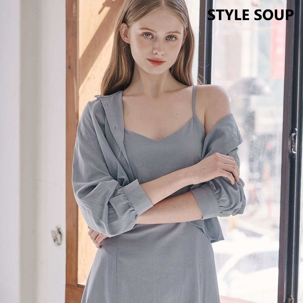 [(주)동광인터내셔날]숲 리넨 라이크 원피스 셔츠 세트(SB5TXF3)