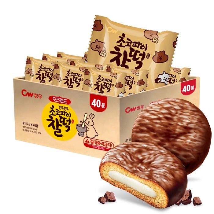 청우식품 대용량 초코파이찰떡 860g(40입)