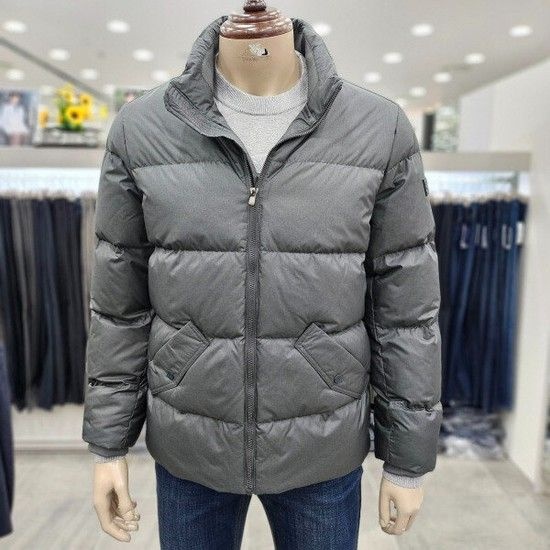(모다인천점)그레이 퀄팅 구스 다운 캐주얼 점퍼/PPJP4201A_IC