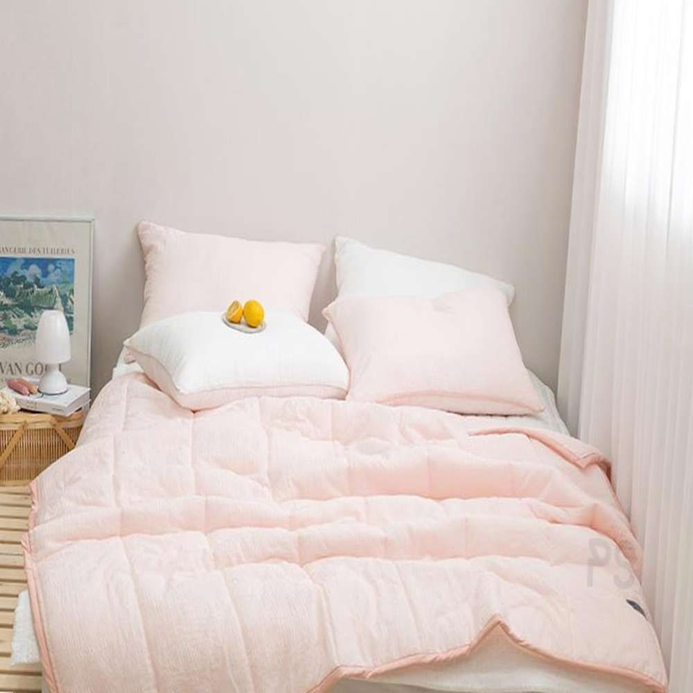 스노우리플 이불 베개커버세트 Q 핑크 베개솜 별매 침대이불세트 핑크이불 퀸침구세트
