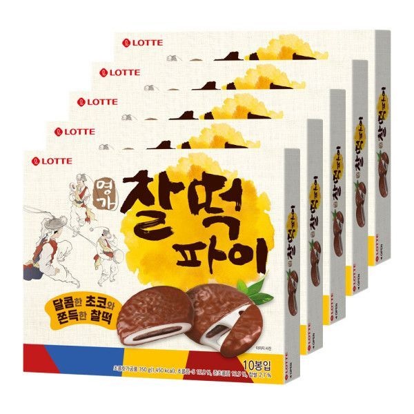 롯데제과 명가찰떡파이 350g 5개