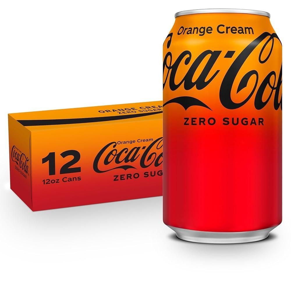 [해외] Coke 오렌지 크림 355ml12온스 12팩 무설탕 158953