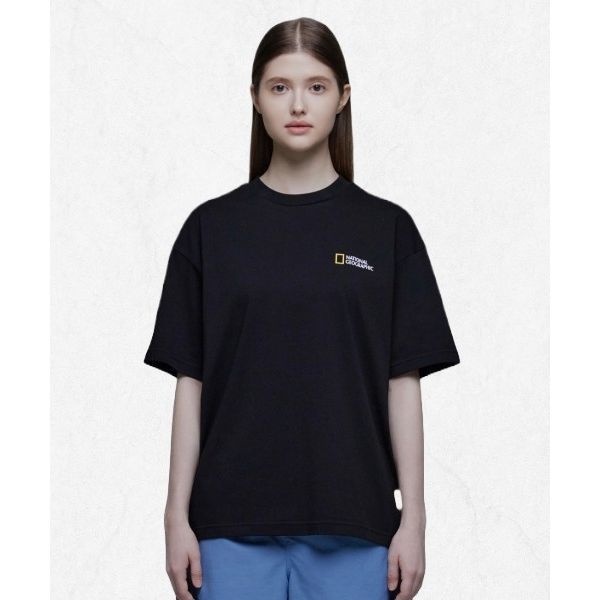 NATIONALGEOGRAPHIC [국내정품] 내셔널지오그래픽 N242UTS909 세미오버핏 수피마 반팔 티셔츠 CAR본 BON BLACK N242UTS909198 2446116