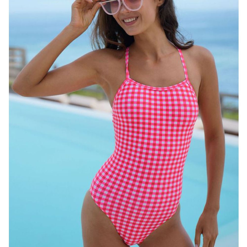 르망고 여성 이쁜 원피스 수영복 수영장 실내수영 Gingham(2281) 수영복