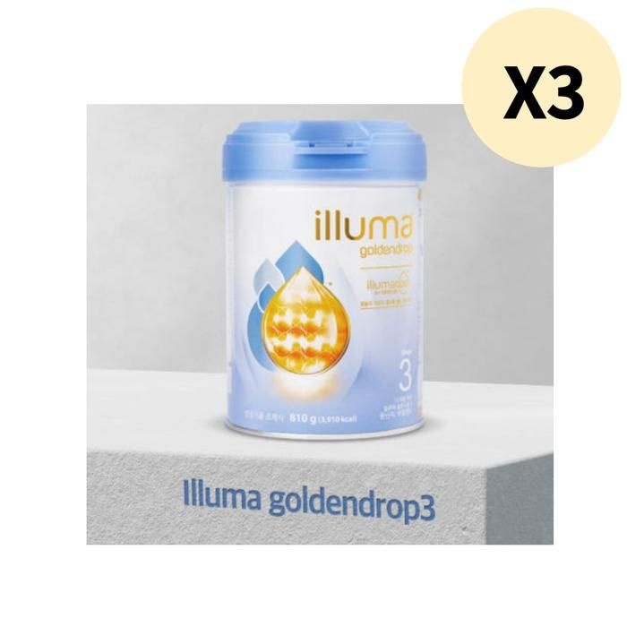 Wyeth Nutritionals 일루마 분유 골든드롭 3단계 대용량 추천 810g X 3캔