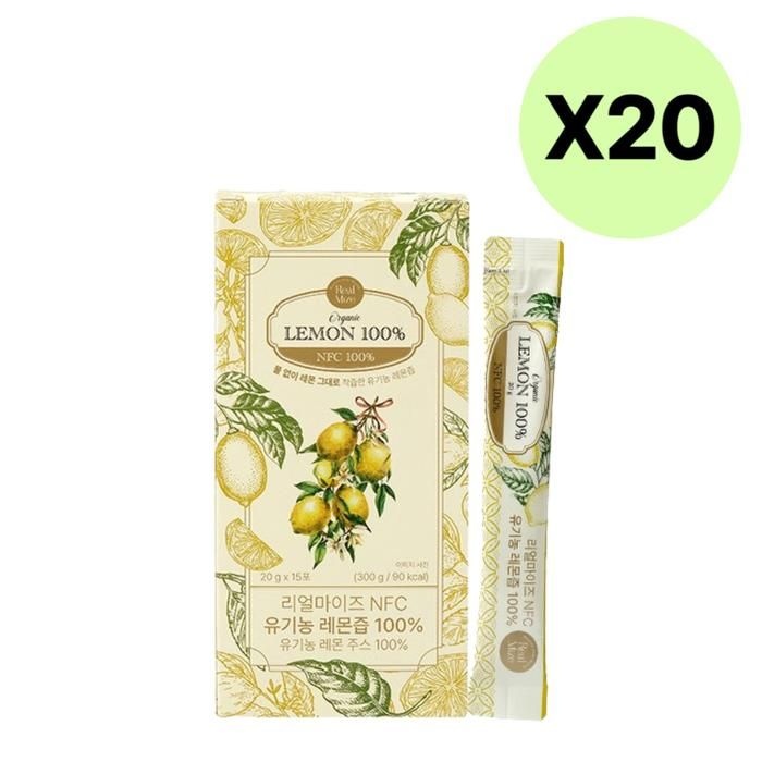 키토선생 리얼마이즈 레몬즙100 원액스틱 20g 300포