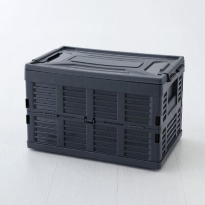 마켓비 폴딩 바스켓 리빙 박스 캠핑 접이식 38L 다크