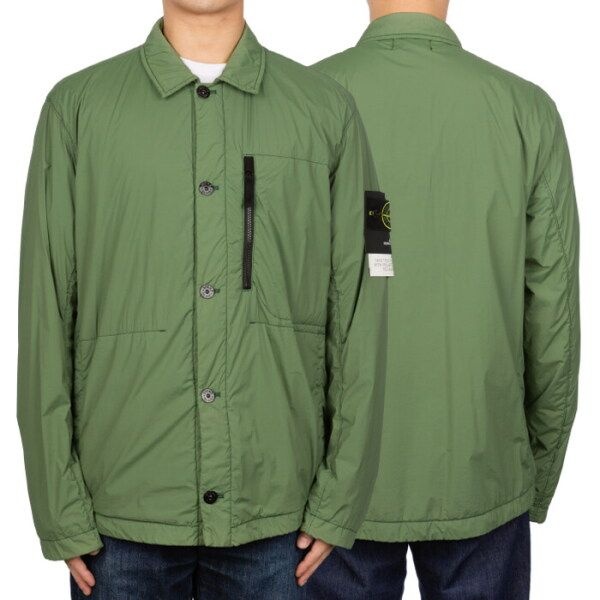 스톤 아일랜드/병행수입 스톤아일랜드 [스톤아일랜드] [명품] 남성 와펜 패치 스킨 터치 자켓 761541431 V0058