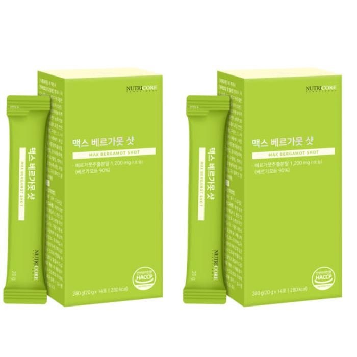 뉴트리코어 뉴트리코어 맥스 베르가못 샷 스틱 제로 14포 X2개