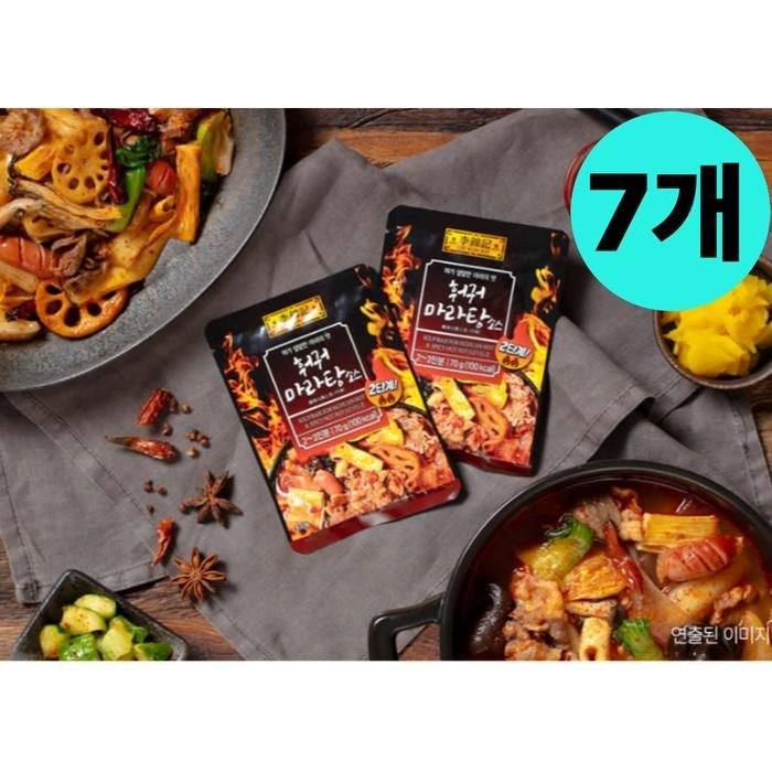 오뚜기 이금기 훠궈 마라탕 소스 2단계 7개 캠핑 안주
