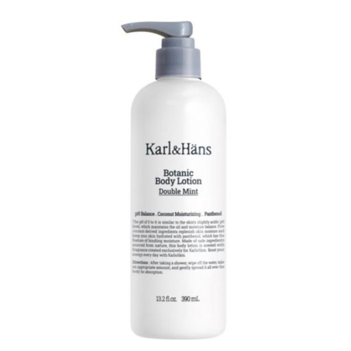 칼앤한스 보타닉 보습 바디 로션 크림 더블민트 390ml