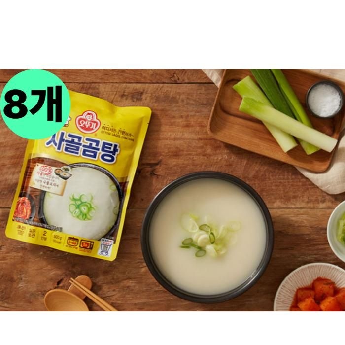 오뚜기 오뚜기 옛날 사골 곰탕 즉석 국 육수 국물 8개 떡국